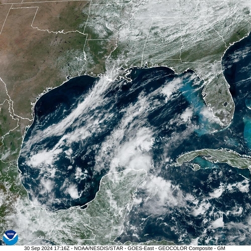 Satellite - Gulf of Mexico - Mon 30 Sep 14:16 EDT