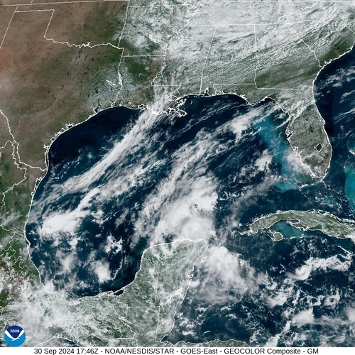 Satellite - Gulf of Honduras - Mon 30 Sep 14:46 EDT