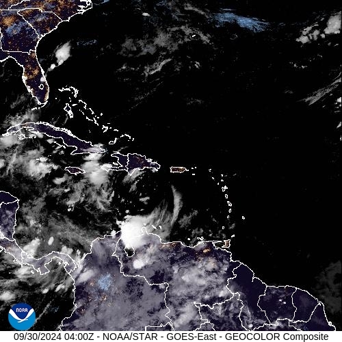 Satellite - Jamaica - Mon 30 Sep 01:00 EDT