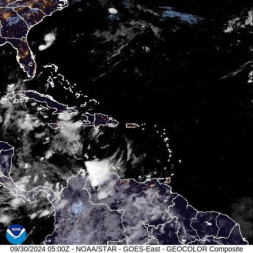 Satellite - Lesser Antilles - Mon 30 Sep 02:00 EDT