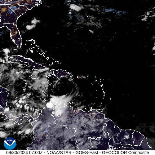 Satellite - Lesser Antilles - Mon 30 Sep 04:00 EDT