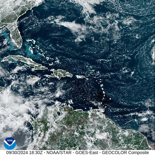 Satellite - Lesser Antilles - Mon 30 Sep 15:30 EDT