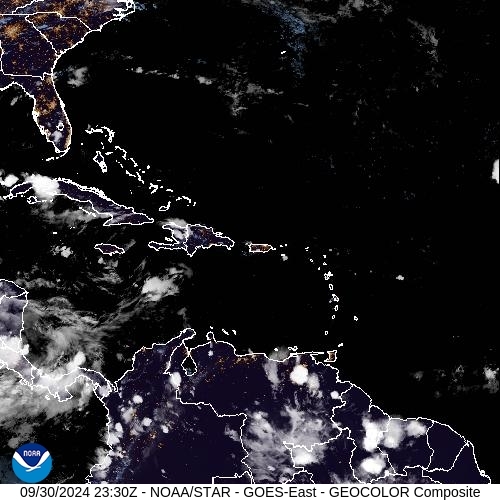 Satellite - Lesser Antilles - Mon 30 Sep 20:30 EDT