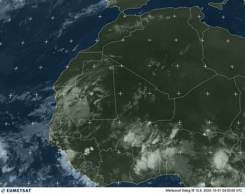 Satellite - Gulf of Guinea - Tue 01 Oct 01:00 EDT