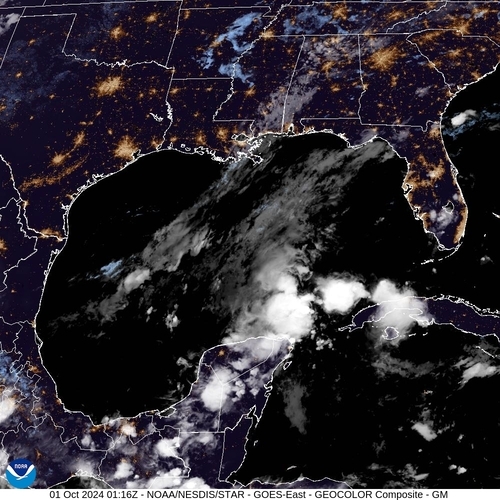 Satellite - Yucatan Strait - Mon 30 Sep 22:16 EDT