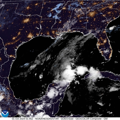 Satellite - Yucatan Strait - Mon 30 Sep 22:46 EDT