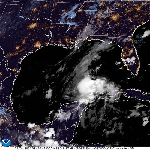 Satellite - Gulf of Mexico - Tue 01 Oct 00:46 EDT