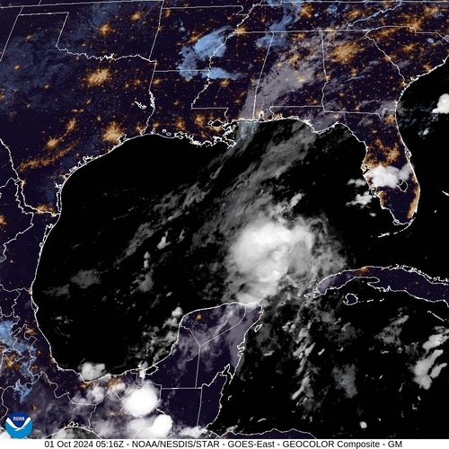 Satellite - Gulf of Honduras - Tue 01 Oct 02:16 EDT