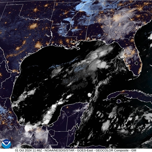 Satellite - Cuba/West - Tue 01 Oct 08:46 EDT