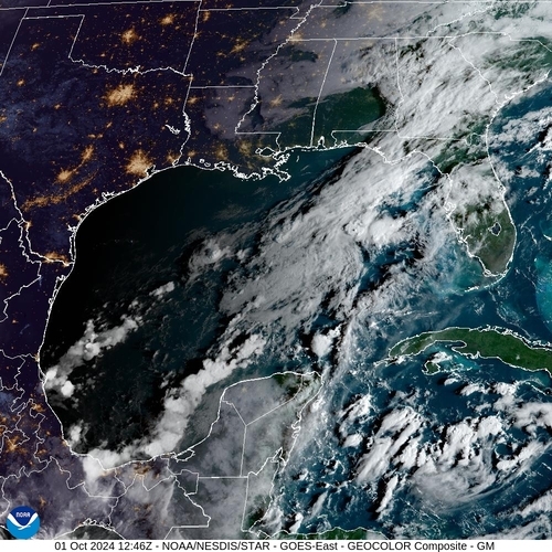 Satellite - Gulf of Honduras - Tue 01 Oct 09:46 EDT