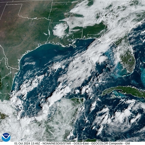 Satellite - Gulf of Mexico - Tue 01 Oct 10:46 EDT