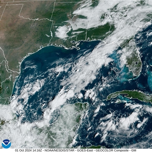 Satellite - Yucatan Strait - Tue 01 Oct 11:16 EDT