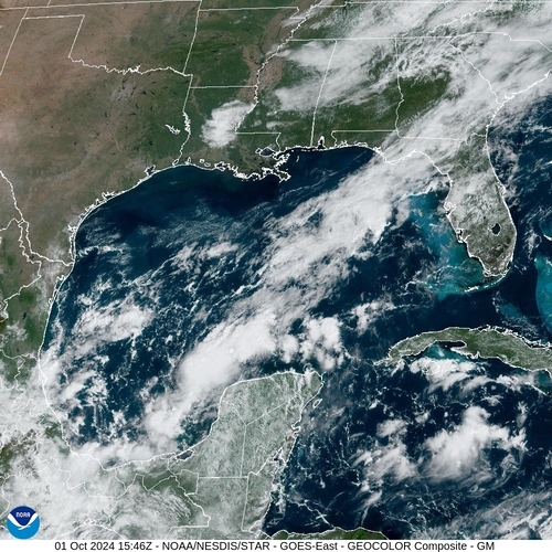 Satellite - Cuba/West - Tue 01 Oct 12:46 EDT