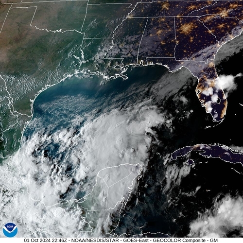 Satellite - Gulf of Mexico - Tue 01 Oct 19:46 EDT