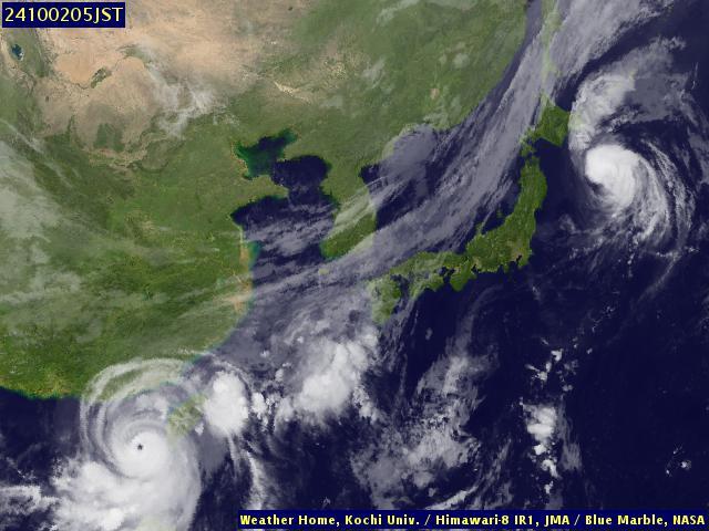 Satellite - Japan - Tue 01 Oct 17:00 EDT