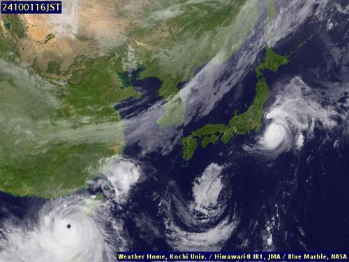 Satellite - Taiwan Strait - Tue 01 Oct 05:00 EDT