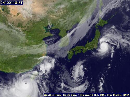 Satellite - Yellow Sea - Tue 01 Oct 07:00 EDT