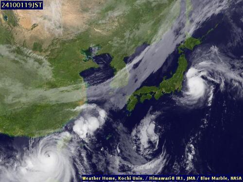 Satellite - East China Sea - Tue 01 Oct 08:00 EDT