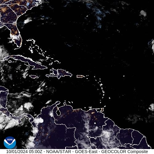 Satellite - Lesser Antilles - Tue 01 Oct 02:00 EDT