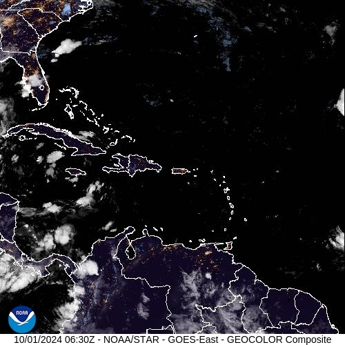 Satellite - Lesser Antilles - Tue 01 Oct 03:30 EDT