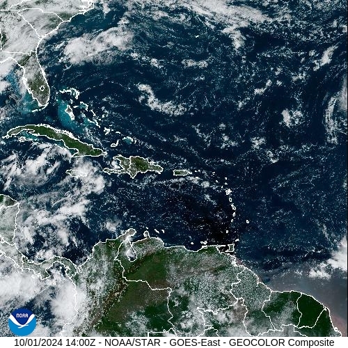 Satellite - Alizes Ouest - Tue 01 Oct 11:00 EDT