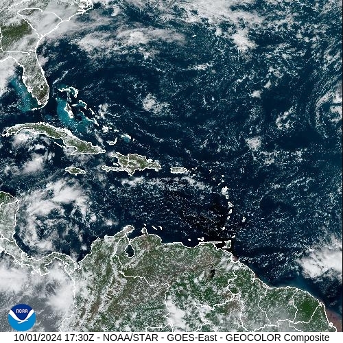 Satellite - Alizes Ouest - Tue 01 Oct 14:30 EDT