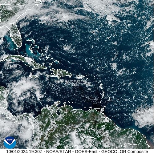 Satellite - Lesser Antilles - Tue 01 Oct 16:30 EDT