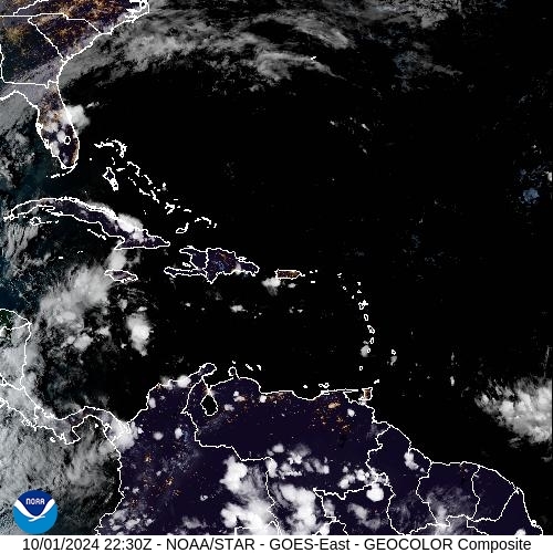 Satellite - Lesser Antilles - Tue 01 Oct 19:30 EDT