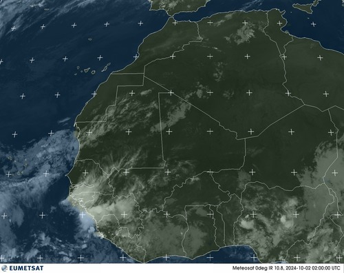 Satellite - Gulf of Guinea - Tue 01 Oct 23:00 EDT