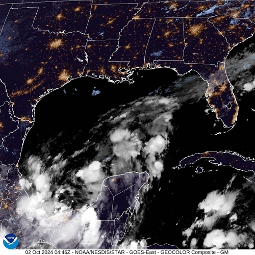 Satellite - Gulf of Honduras - Wed 02 Oct 01:46 EDT