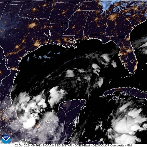 Satellite - Gulf of Honduras - Wed 02 Oct 06:46 EDT