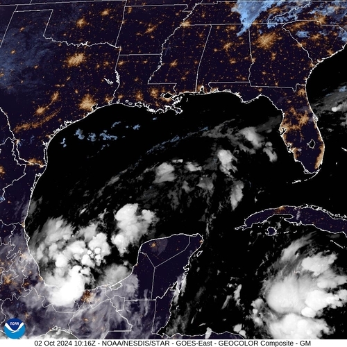 Satellite - Gulf of Honduras - Wed 02 Oct 07:16 EDT