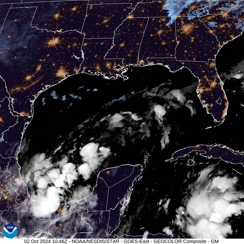 Satellite - Cuba/West - Wed 02 Oct 07:46 EDT