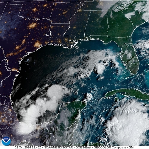 Satellite - Gulf of Mexico - Wed 02 Oct 09:46 EDT