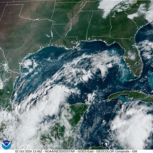 Satellite - Cuba/West - Wed 02 Oct 10:46 EDT