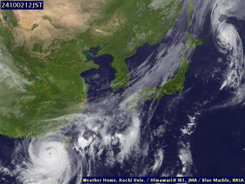 Satellite - Taiwan Strait - Wed 02 Oct 01:00 EDT