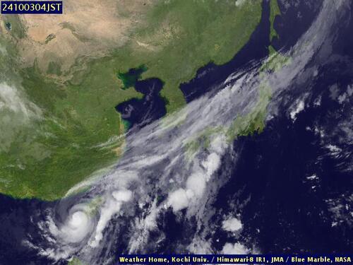 Satellite - Yellow Sea - Wed 02 Oct 17:00 EDT