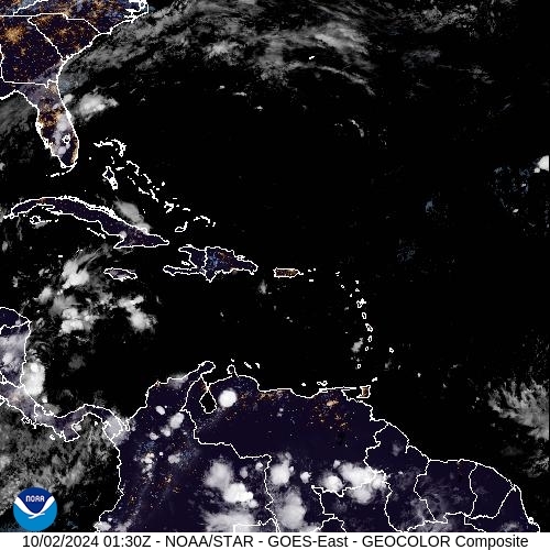 Satellite - Puerto Rico - Tue 01 Oct 22:30 EDT