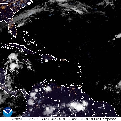 Satellite - Alizes Ouest - Wed 02 Oct 02:30 EDT