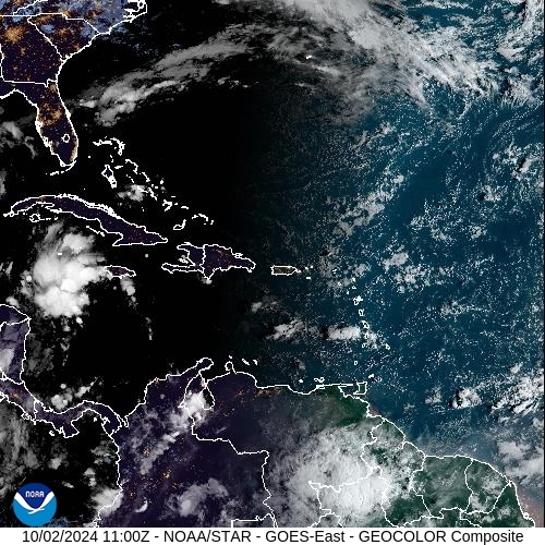 Satellite - Lesser Antilles - Wed 02 Oct 08:00 EDT