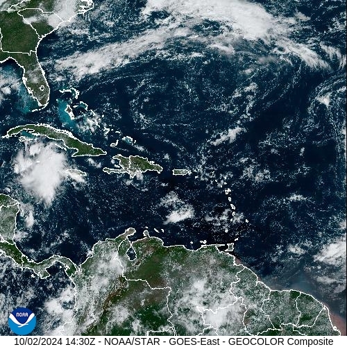 Satellite - Lesser Antilles - Wed 02 Oct 11:30 EDT