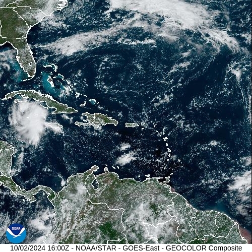 Satellite - Jamaica - Wed 02 Oct 13:00 EDT