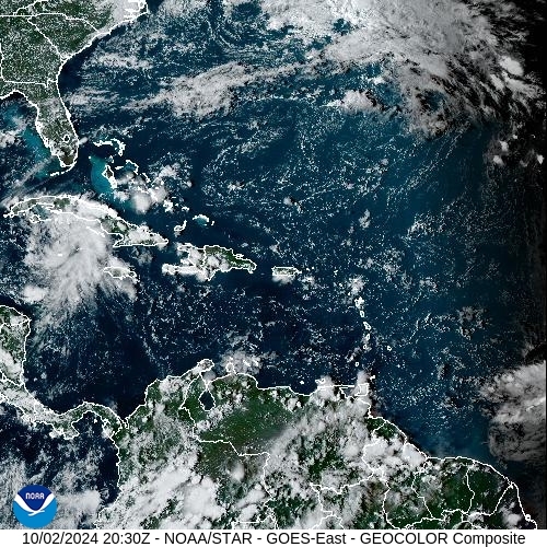 Satellite - Alizes Ouest - Wed 02 Oct 17:30 EDT