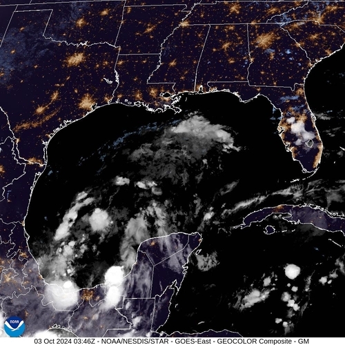 Satellite - Gulf of Honduras - Thu 03 Oct 00:46 EDT