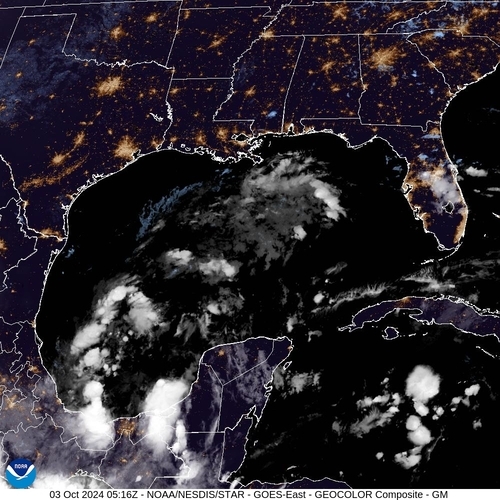 Satellite - Gulf of Mexico - Thu 03 Oct 02:16 EDT