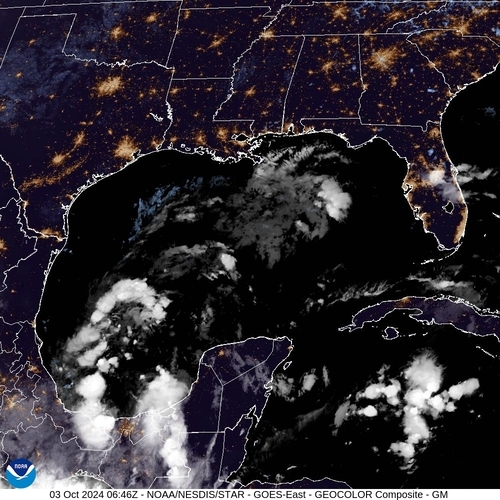 Satellite - Cuba/West - Thu 03 Oct 03:46 EDT