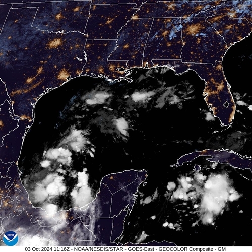 Satellite - Gulf of Mexico - Thu 03 Oct 08:16 EDT