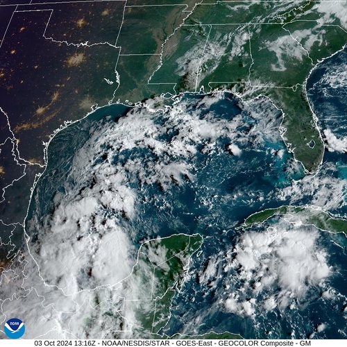 Satellite - Gulf of Honduras - Thu 03 Oct 10:16 EDT