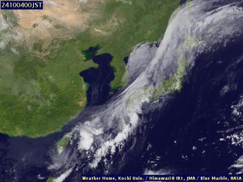 Satellite - Yellow Sea - Thu 03 Oct 13:00 EDT