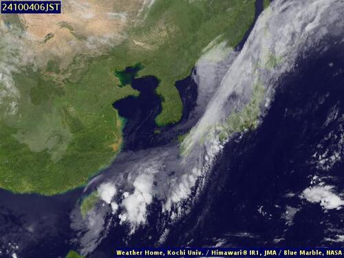 Satellite - Yellow Sea - Thu 03 Oct 19:00 EDT